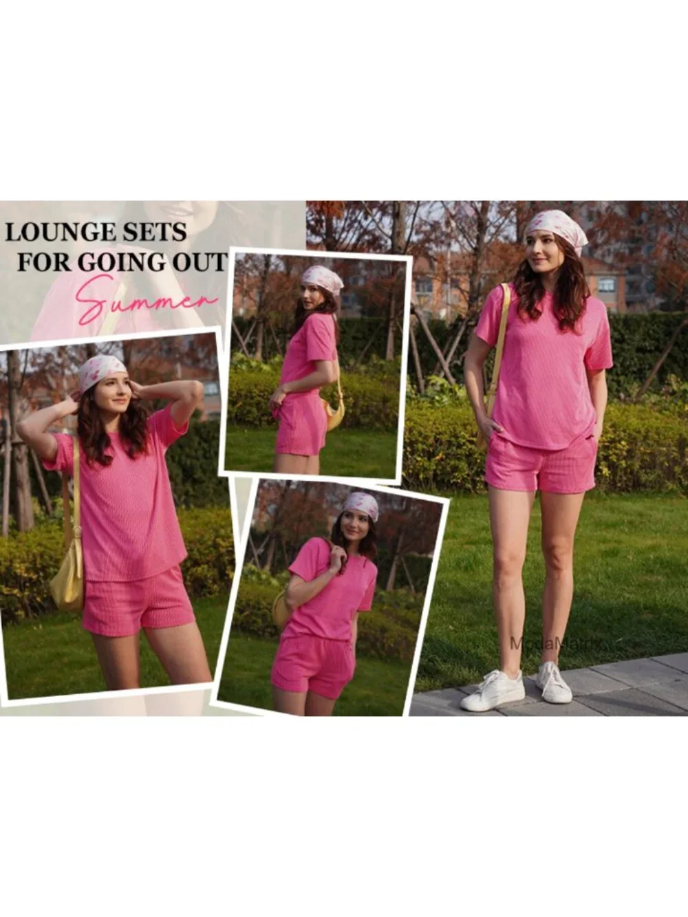 2 Piece Lounge Set Women Casual Matching Summer Outfits
